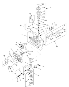 Transmission Lh Diagram and Parts List for RZT50 17BA5A7P709-17BA5A7P710-17BA5A7P712 Cub Cadet Lawn Tractor